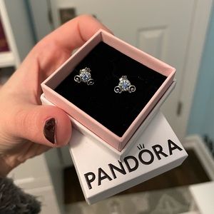 Pandora x Disney Cinderella Carriage Earrings